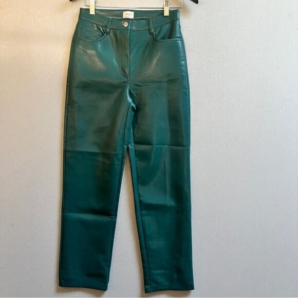 Wilfred Aritzia Melina vegan leather pants Sz 4 - Picture 1 of 13